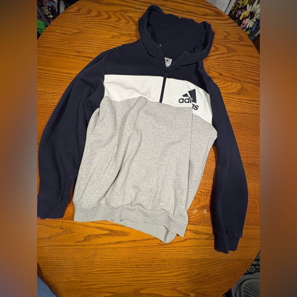 adidas Gray and Black Hoodie